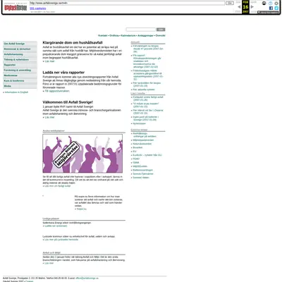 Avfall och Miljö startsida 2007