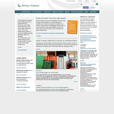 Avfall och Miljö startsida 2011