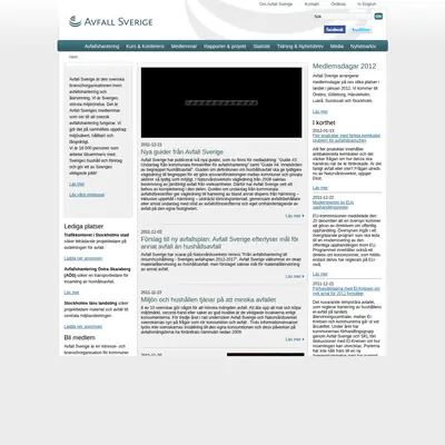 Avfall och Miljö startsida 2012