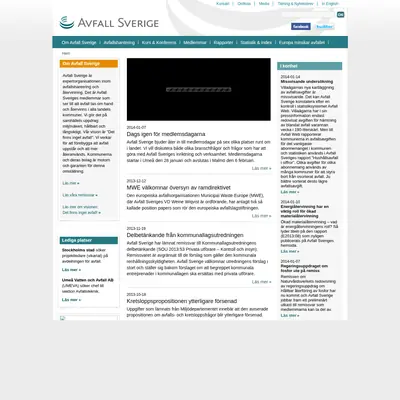 Avfall och Miljö startsida 2014