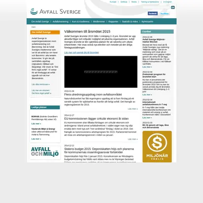 Avfall och Miljö startsida 2015
