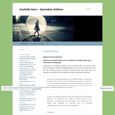 www.avskildabarn.se startsida 2019