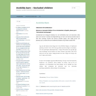 www.avskildabarn.se startsida 2021