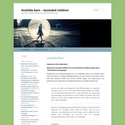 www.avskildabarn.se startsida 2022