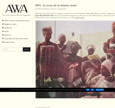 AWA Magazine startsida 2019