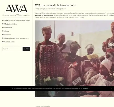 AWA Magazine startsida 2022