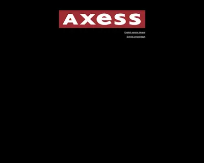 Axess.se startsida 2006