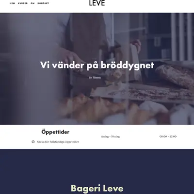 LEVE! startsida 2019