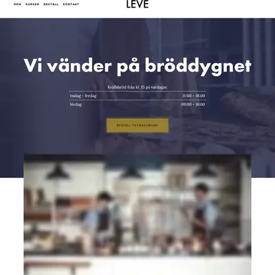 LEVE! startsida 2022