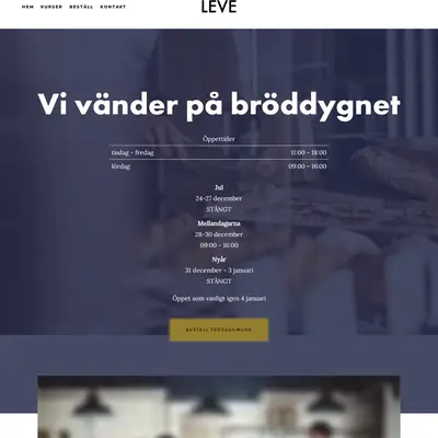 LEVE! startsida 2024