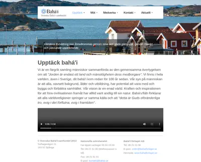 Bahá´i Nytt startsida 2014