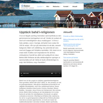 Bahá´i Nytt startsida 2015