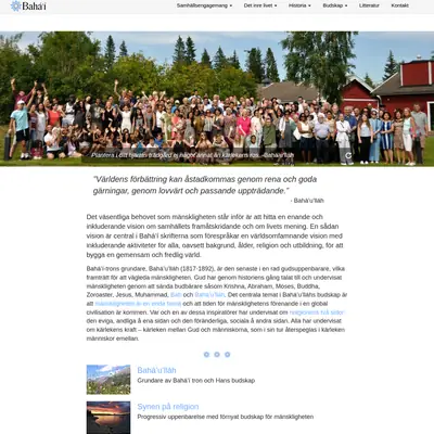 Bahá´i Nytt startsida 2023