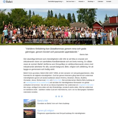 Bahá´i Nytt startsida 2024