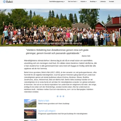 Bahá´i Nytt startsida 2026