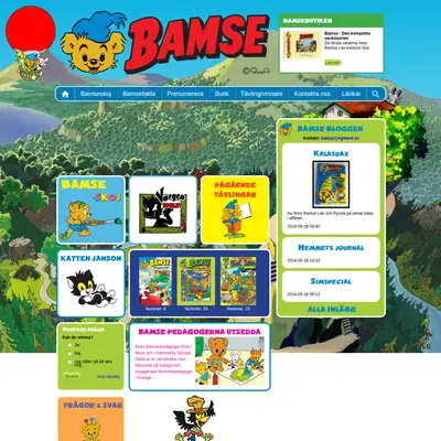 Bamse kul att lära startsida 2014