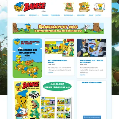 Bamse kul att lära startsida 2020