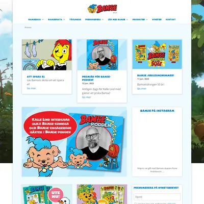 Bamse kul att lära startsida 2023