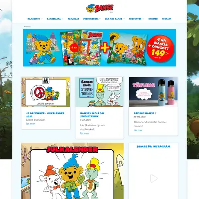 Bamse kul att lära startsida 2024