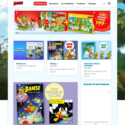 Bamse kul att lära startsida 2025