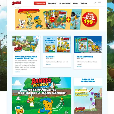 Bamse kul att lära startsida 2026