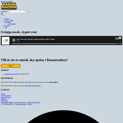 bananradion startsida 2026