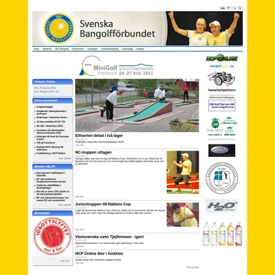 Bangolf startsida 2010