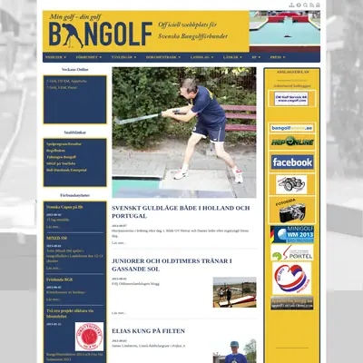 Bangolf startsida 2013