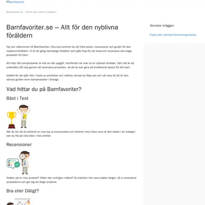 Barnfavoriter startsida 2020