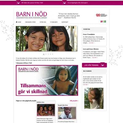 Barn i nöd startsida 2014