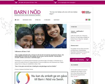 Barn i nöd startsida 2016