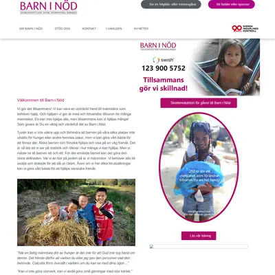 Barn i nöd startsida 2024