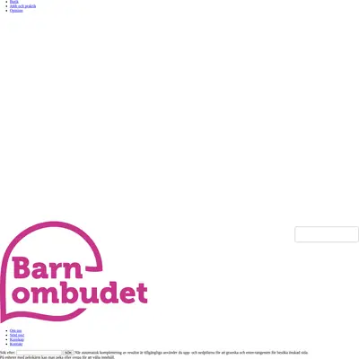 barnombudet.se startsida 2025