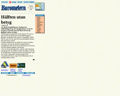 www.barometern.se startsida 1997