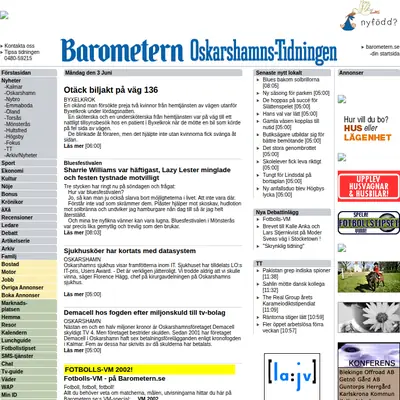 www.barometern.se startsida 2002