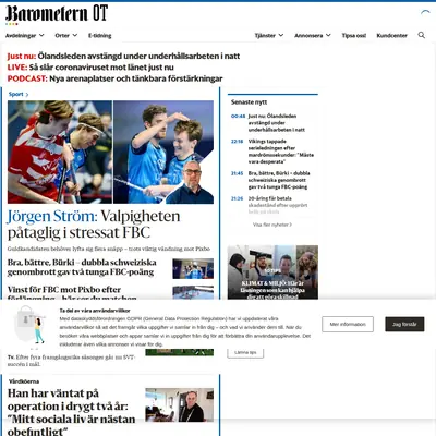 www.barometern.se startsida 2022