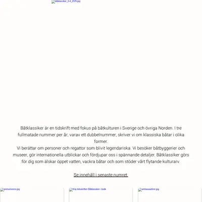 Båtklassiker startsida 2026