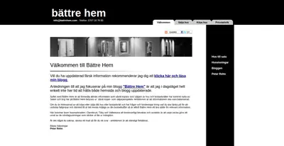 BÄTTRE HEM startsida 2012