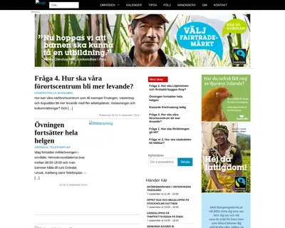 Battrestadsdel.se startsida 2014