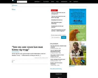 Battrestadsdel.se startsida 2015