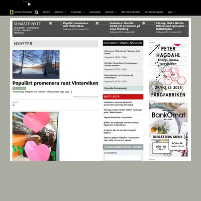 Battrestadsdel.se startsida 2019