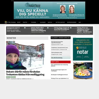 Battrestadsdel.se startsida 2021