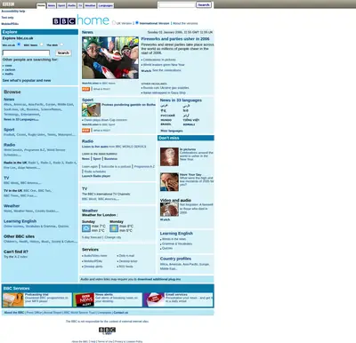 En plats på landet startsida 2006
