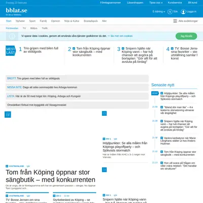 Bärgslagsbladet Arboga Tidning startsida 2018