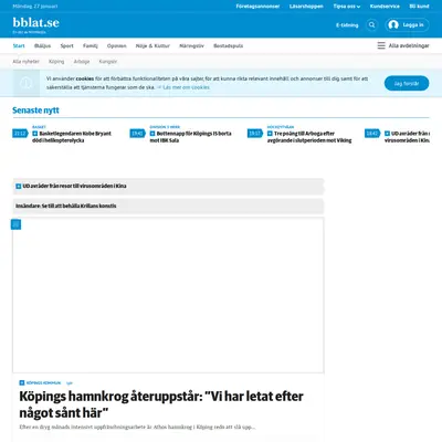 Bärgslagsbladet Arboga Tidning startsida 2020
