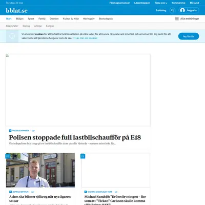 Bärgslagsbladet Arboga Tidning startsida 2021