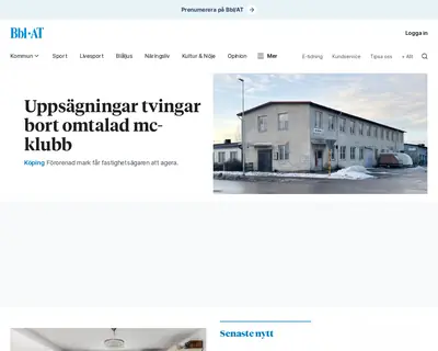 Bärgslagsbladet Arboga Tidning startsida 2025