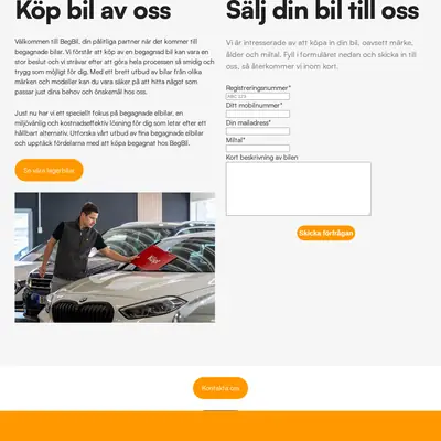 Beg Bil startsida 2025