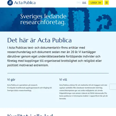 beinformed.se startsida 2024
