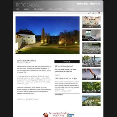bergendal.se startsida 2016